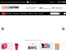 Tablet Screenshot of casaxavier.com.mx